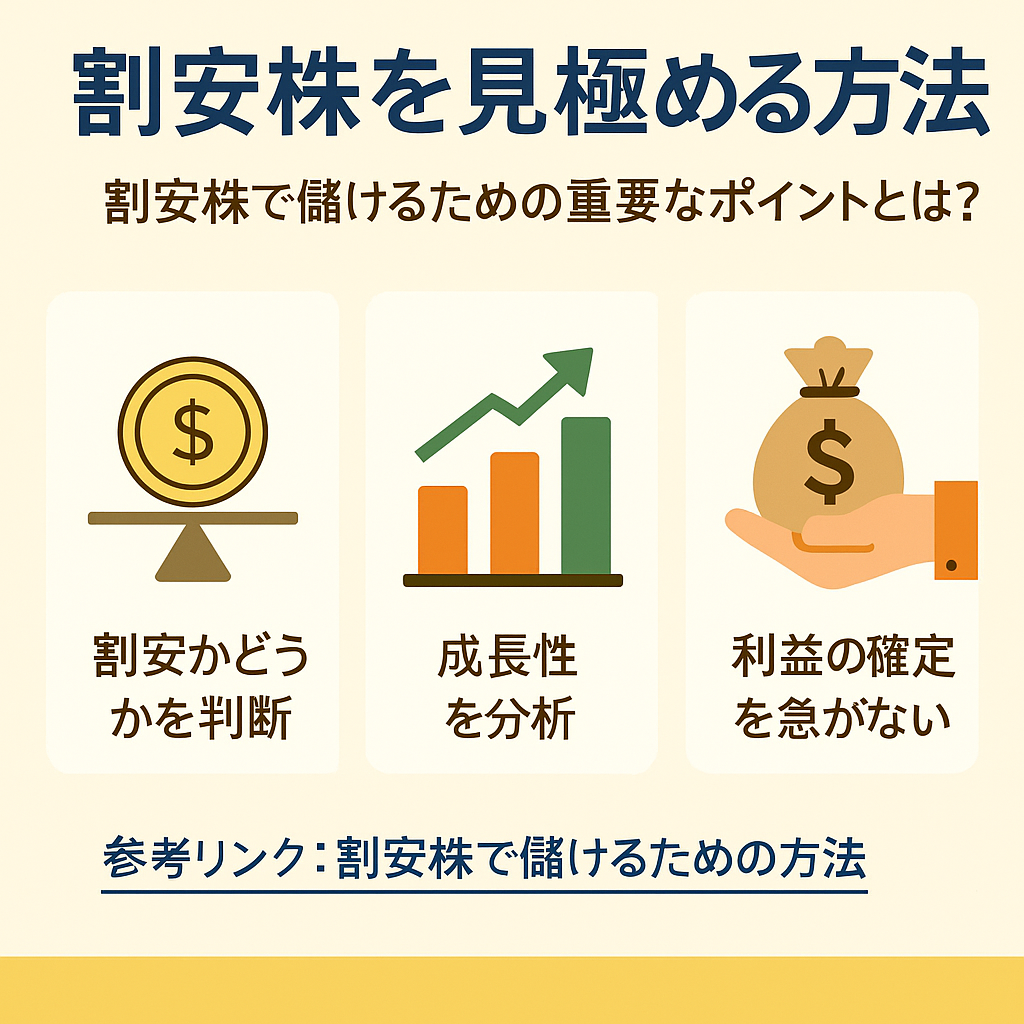 初心者でも狙える！割安株の見極め方と投資で儲ける2つの戦略